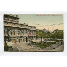 CIUDAD DE BUENOS AIRES TEATRO COLON ANTIGUA TARJETA POSTAL